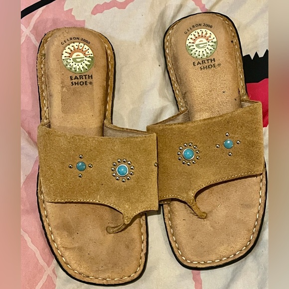 Turquoise-like Jewelry Gelron Earth Sandal - Picture 12 of 16